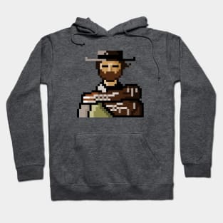 Pixel western art Hoodie